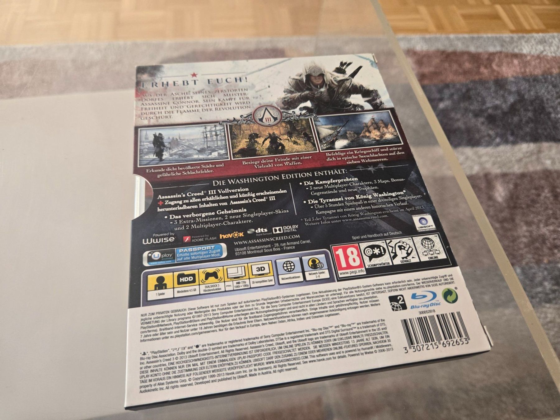 Giochi: Assassin's Creed 3 - Washington Edition PS3 – Usato da Bussigny venduto da Kfdlt 1
