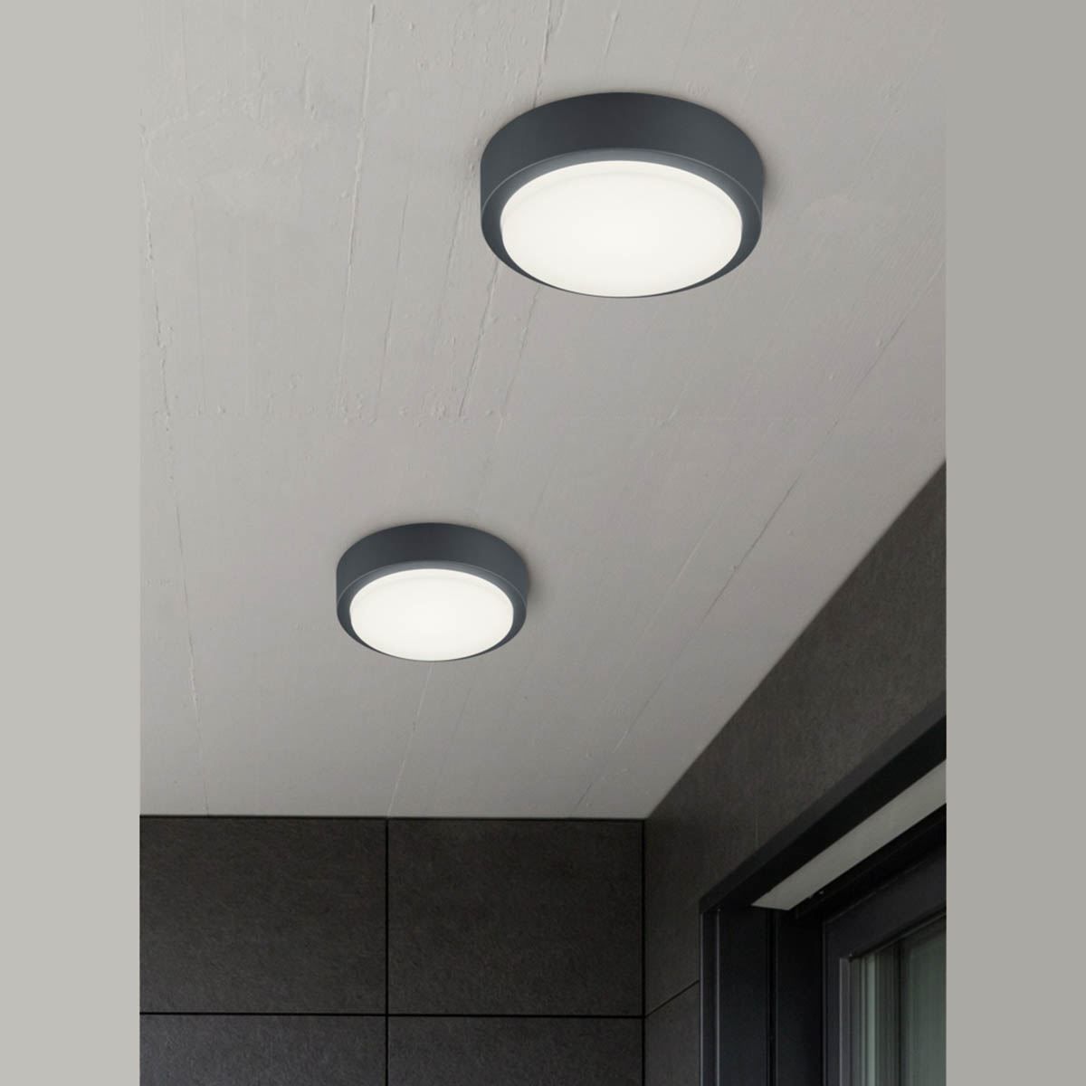 Lampade: LED Aussenwand- & Deckenleuchte, 20 cm Ø – Nuovo (secondo la descrizione) da Kreuzlingen venduto da Smart-Light 3