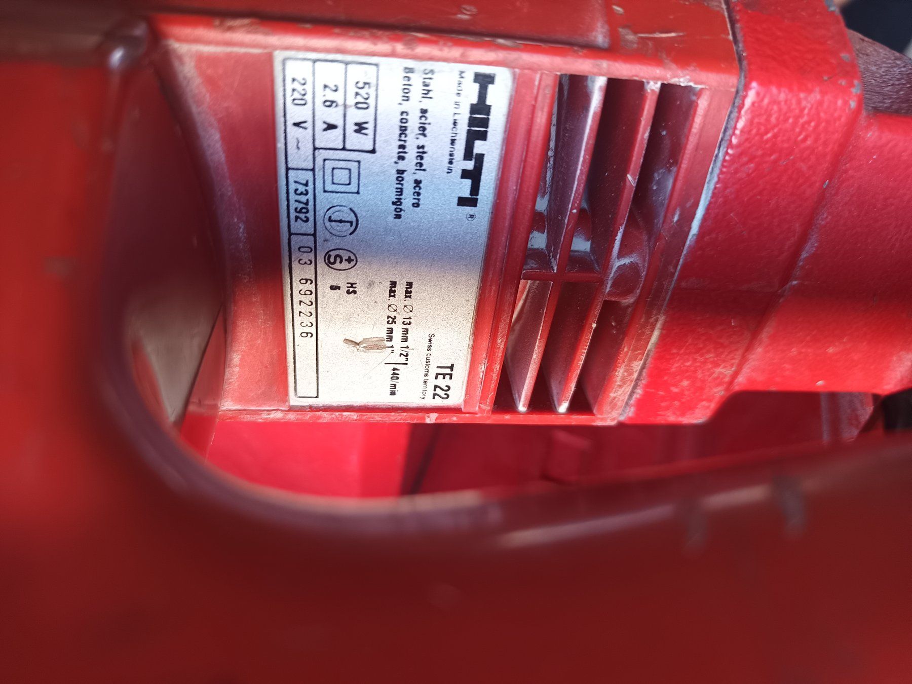 Hilti Bohrmaschinen: Hilti TE22 Bohrhammer – Gebraucht aus Oberegg von A-Z.Handel.Loehrer 9