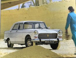 Prospekt PEUGEOT 404 GT, 74, UNGEL., wie NEU, 52 Jahre-Bijou