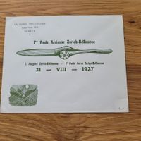 Luftpost Brief 1927 Zürich Bellinzone Genève