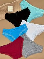 6 magnifiques culottes en coton, NEUVES.