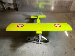 Retro Modellflugzeug Le Traktör mit Verbrenner Motor