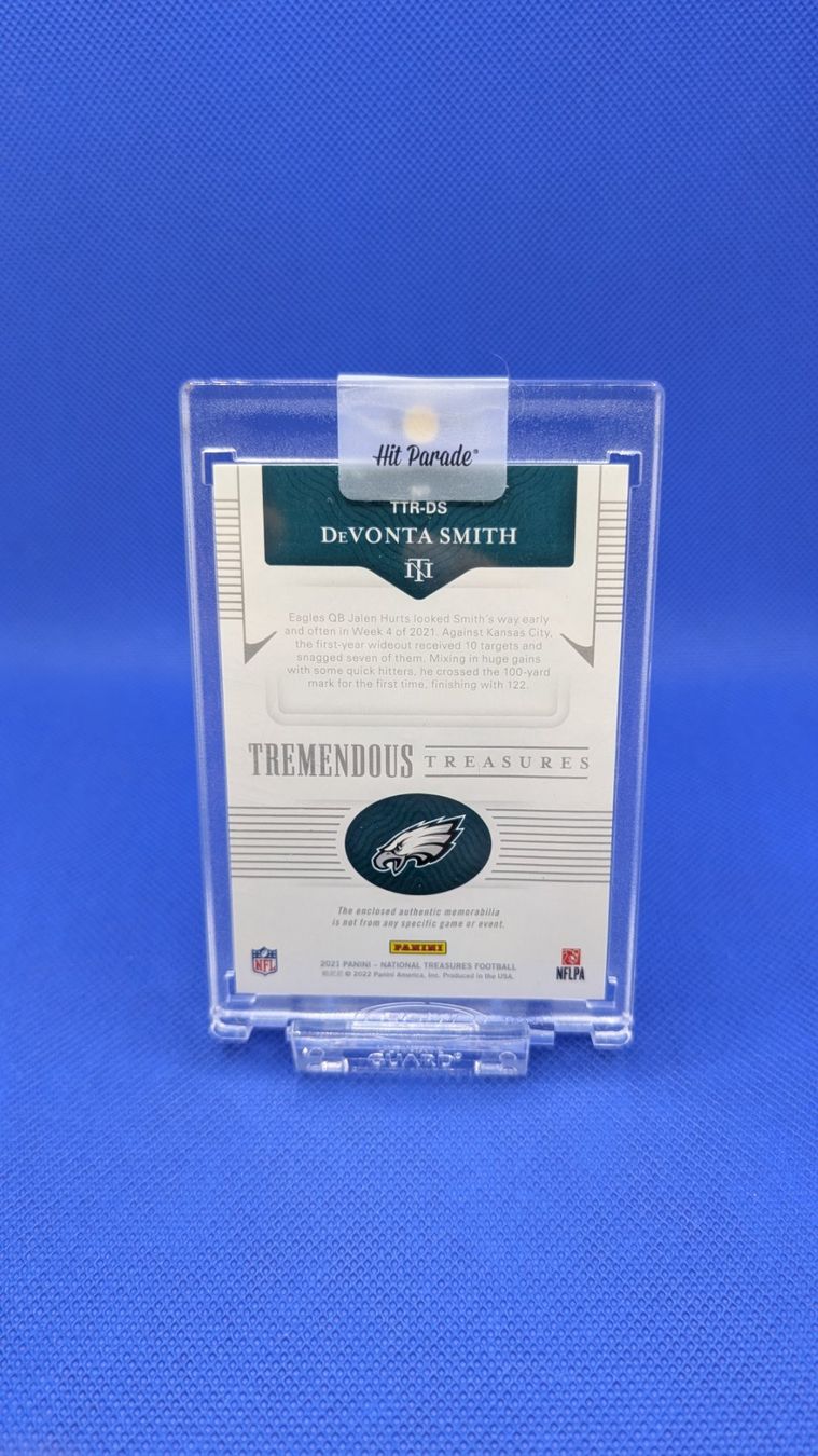 NFL Carte collezionabili: 2021 National Treasures DeVonta Smith Rookie Patch 06/10 – Nuovo (secondo la descrizione) da Ruppoldsried venduto da levgeni91 1