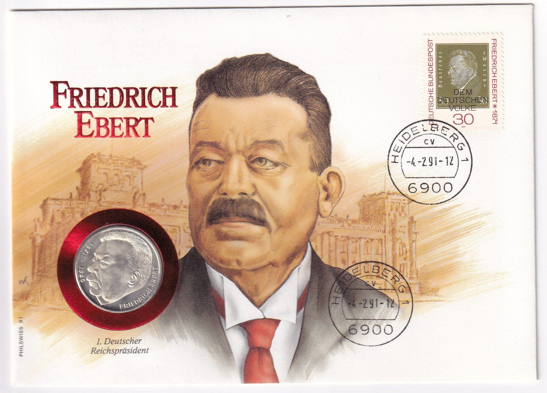Tutti le monete: Münzbrief Deutschland 5 Mark1991 – Nuovo (secondo la descrizione) da Neuchâtel venduto da karlpierrino