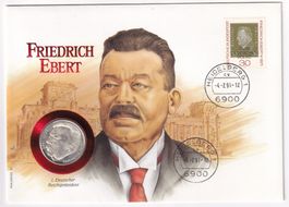 Münzenbrief Deutschland 5 Mark1991