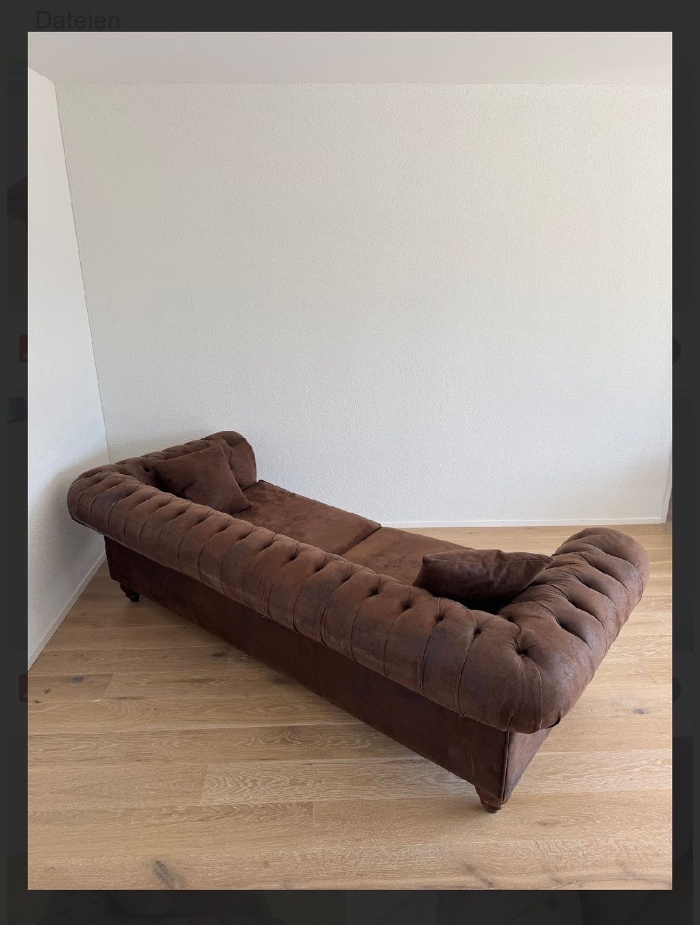 Chesterfield Divani: Sofa braun Chesterfield – Usato da Zürich venduto da gei_9zdl 1