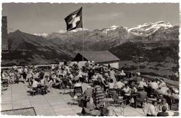 Leysin - Berneuse Restaurant + Gondelbahn mit les Diablerets