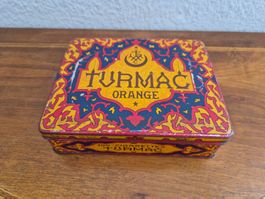 Alte Vintage Blechdose Turmac Orange Zigaretten Blech Dose