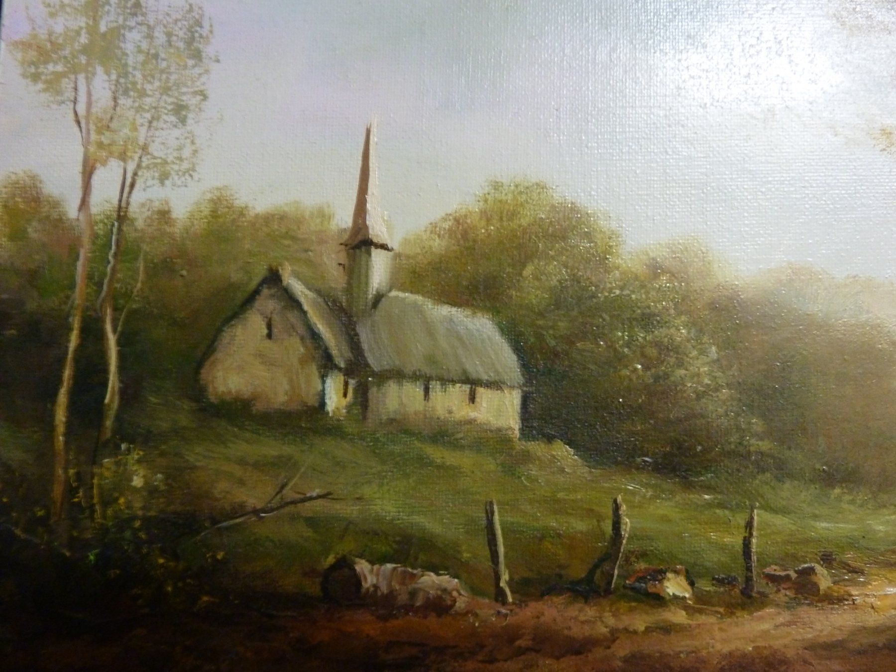 Gemälde: Landschaft Signiert – Gebraucht aus Bure von 1319 1