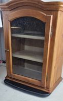 Wandschrank Vitrine Nussbaum braun