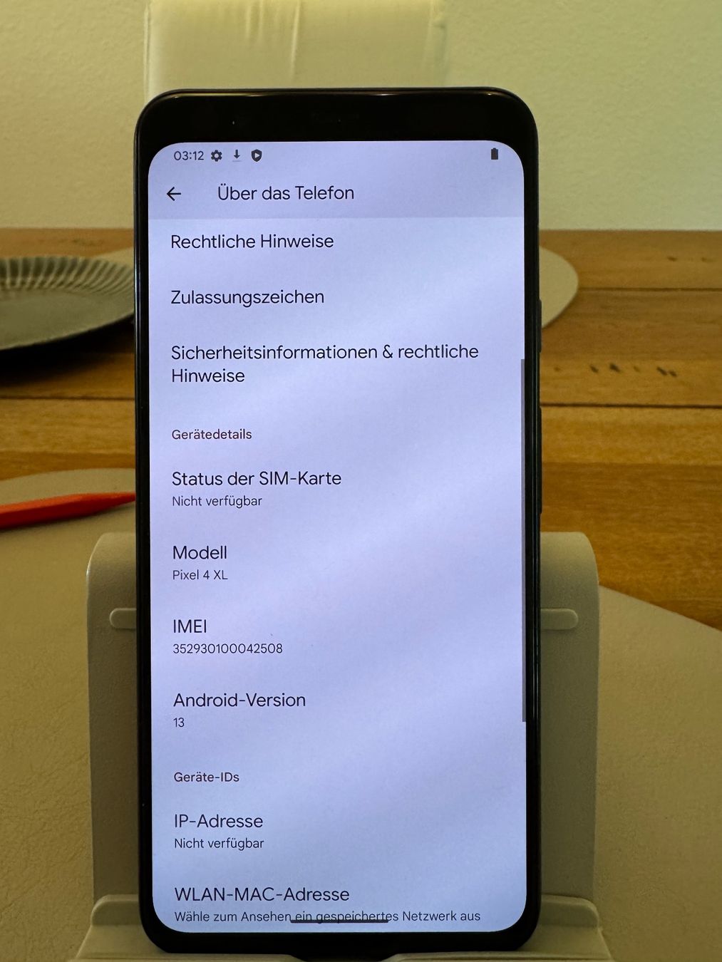Google Telefoni cellulari / Smartphones: Google Pixel 4 XL  – Android 13 – Usato da Adliswil venduto da Busys 1