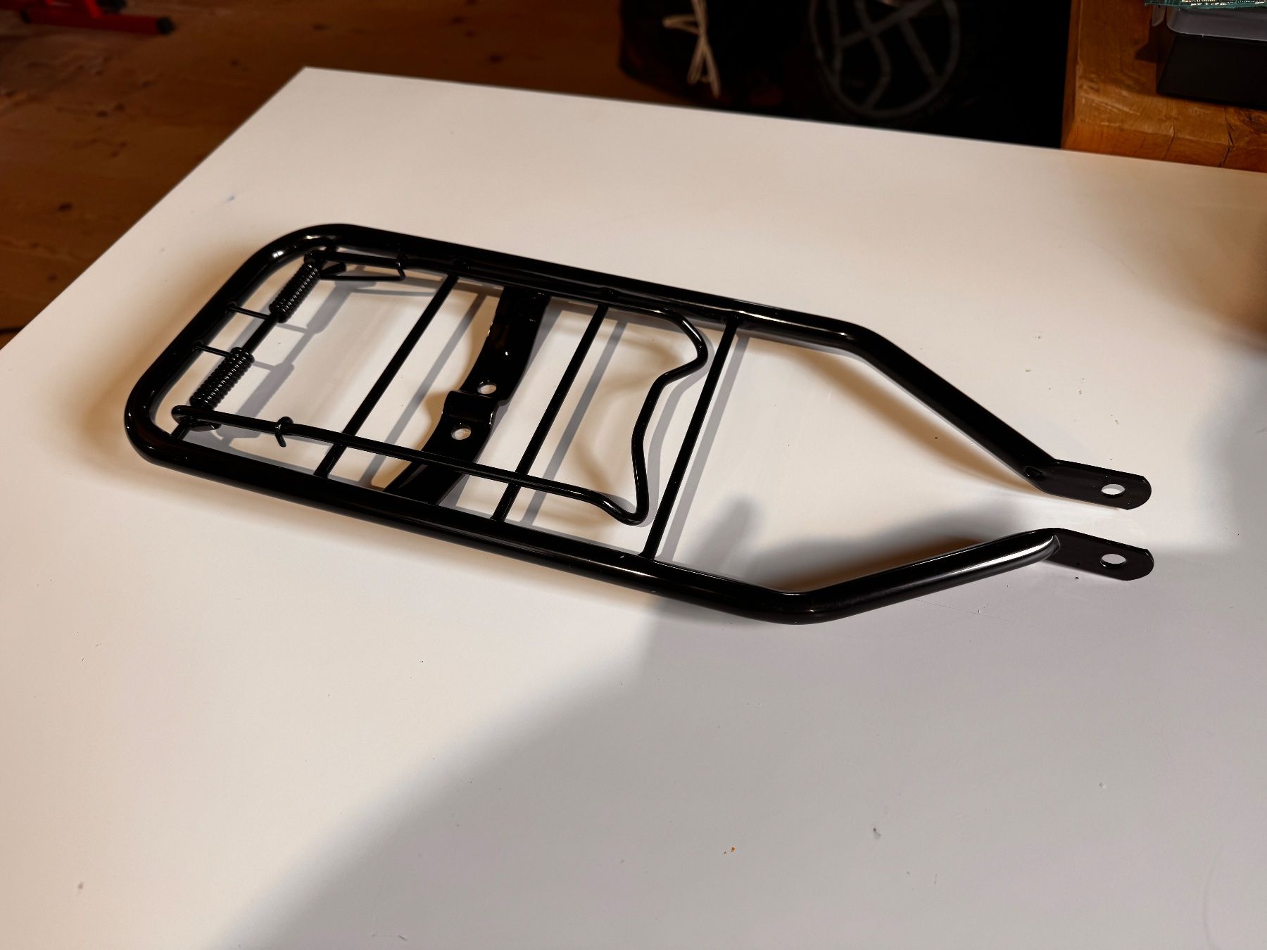 Puch Parti ricambio per ciclomotori: Gepäckträger schwarz | Puch Maxi S – Nuovo e nell'imballaggio originale da Worben venduto da Modellfan 2