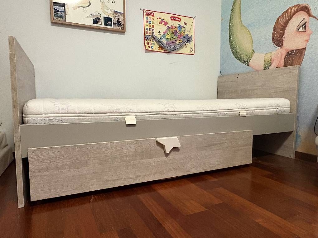 Lits: Lit évolutif Sauthon + matelas + sommier – D'occasion à Martigny par ritonlgazon 4