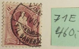 MA361) 71E, Stehende Helvetia Rundstempel Siegniert Kt. 450