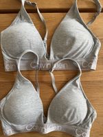 Calvin Klein BH Grösse M grau Baumwolle 2er Set