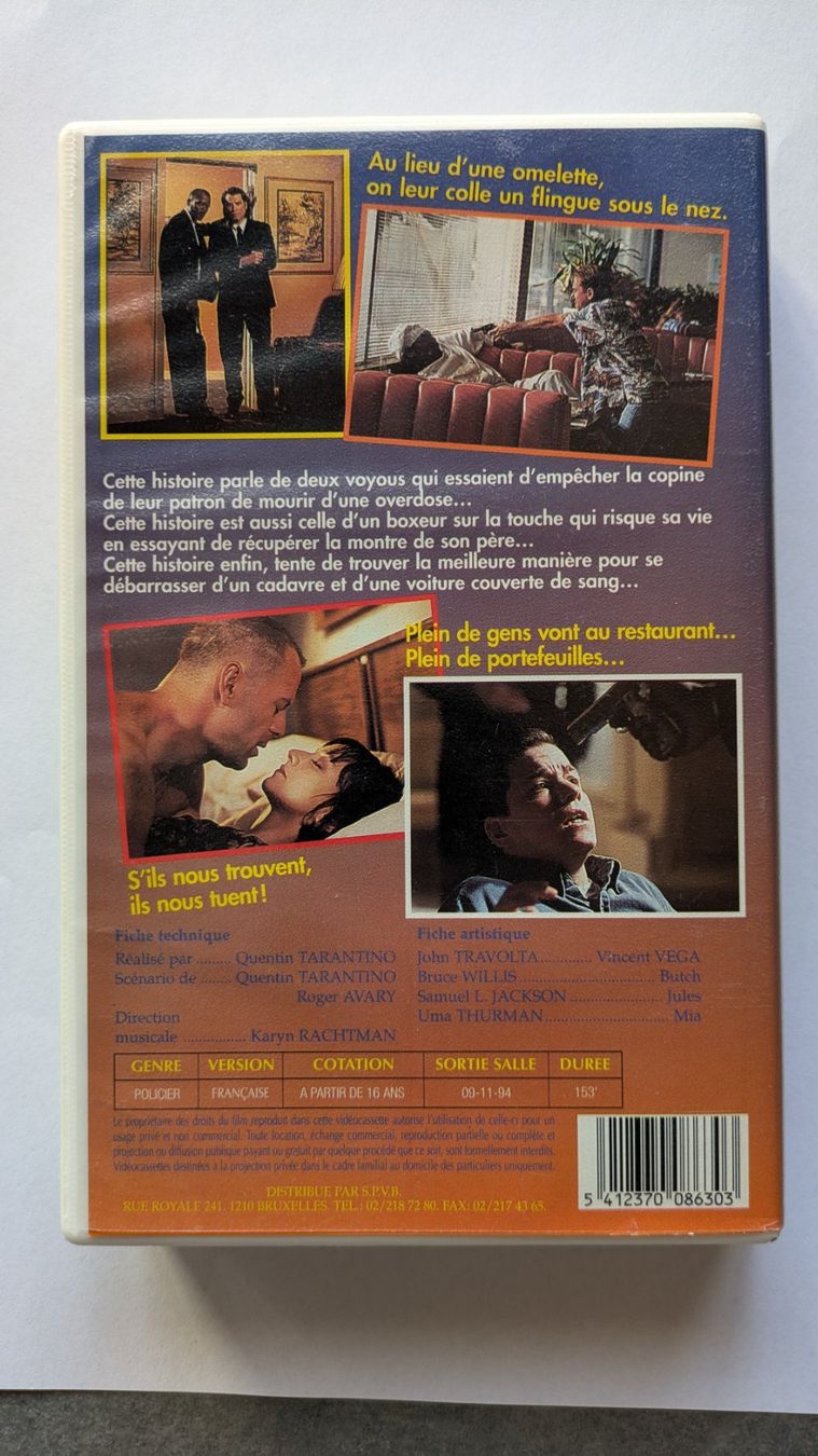 Toutes les VHS: Pulp Fiction – D'occasion à Estévenens par Rockingirl 1