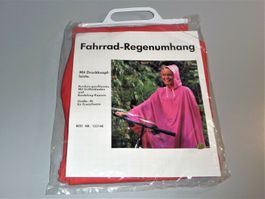 Rot Velo Fahrrad  Regen poncho Mantel