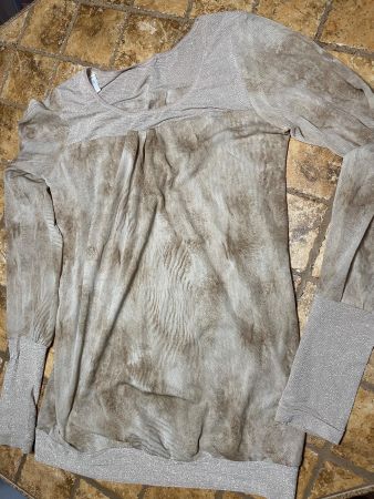 Glamour Blusa di tulle New Look-tulle colore nudo marmo-M/L