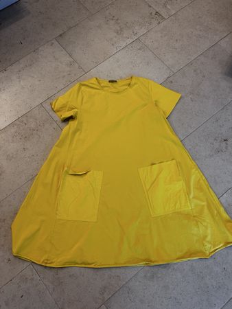 COS Kleid Gelb Grösse M kurzarm mit Taschen guter Zustand