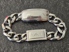 Emporio Armani Herren Armband Edelstahl Silber 