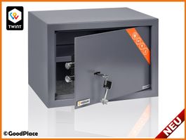Tresor Safe mit Doppelbartschloss - Sicherheits-Safe 20 L