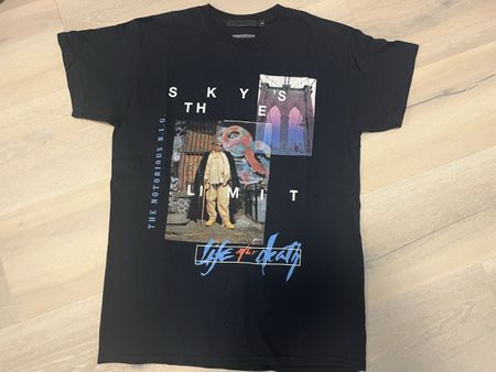 T-Shirt schwarz mit Print unisex S