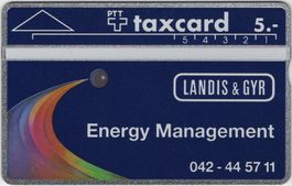 5 CHF Landis & Gyr Energy Management - volle Kunden Taxcard