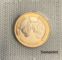 10 Fr. Gedenkmünze 2012 Bimetall Ringkuh_Originalverpackt