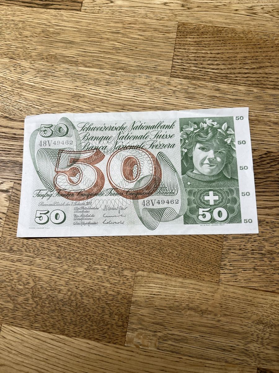 Alte 50 CHF Note, 1978, Top Zustand! Seltenheit! (Neu (gemäss ...