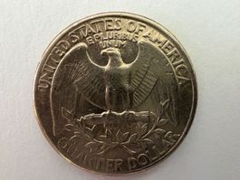 Abart Quarter Dollar 1977 filled D Error