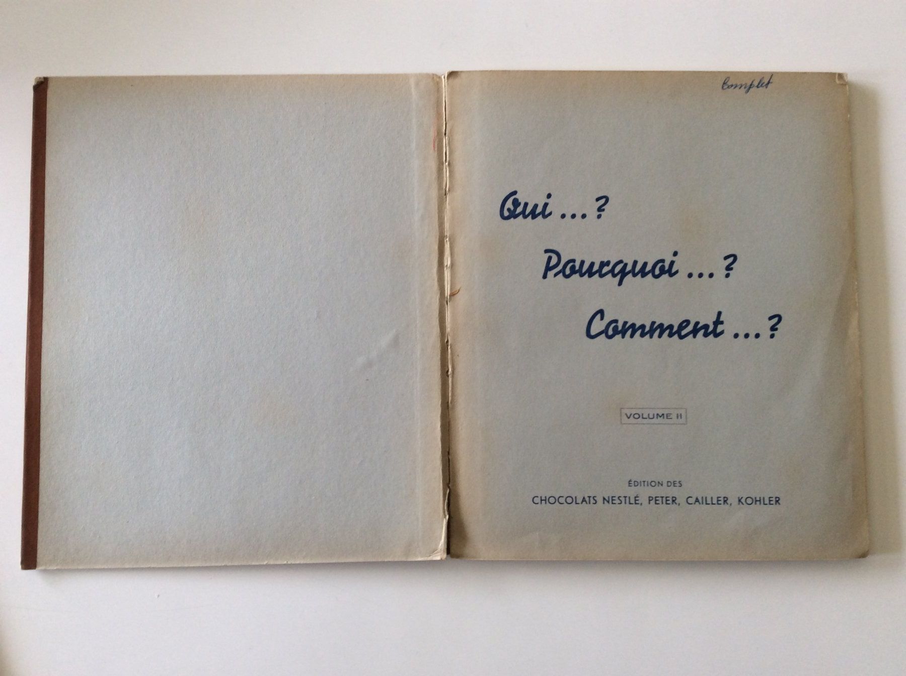 Libri: Qui... Pourquoi... Comment ? – Usato da Genève venduto da edelweiss1900 2