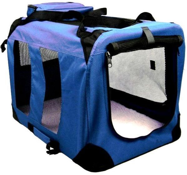 Gabbie, trasporto & Sicurezza: Hunde-Transportbox mit Liegematte 80cm – Nuovo e nell'imballaggio originale da St. Gallen venduto da schnaeppchen-preise