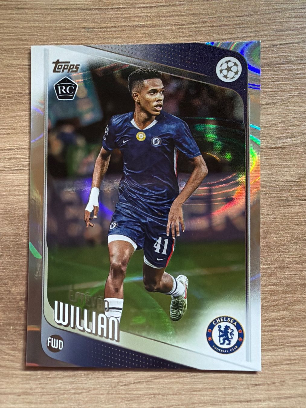 Topps Carte collezionabili: Soccer Estevao RC RAINDROPS Topps 2026 – Usato da Netstal venduto da Clutch79Cardz