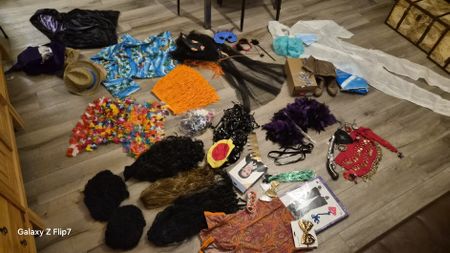 GRAND LOT DÉGUISEMENTS accessoires et costumes de fête varié