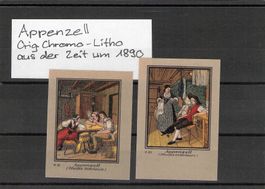 #Appenzell   Orig. Chromo Litho aus der Zeit um 1890