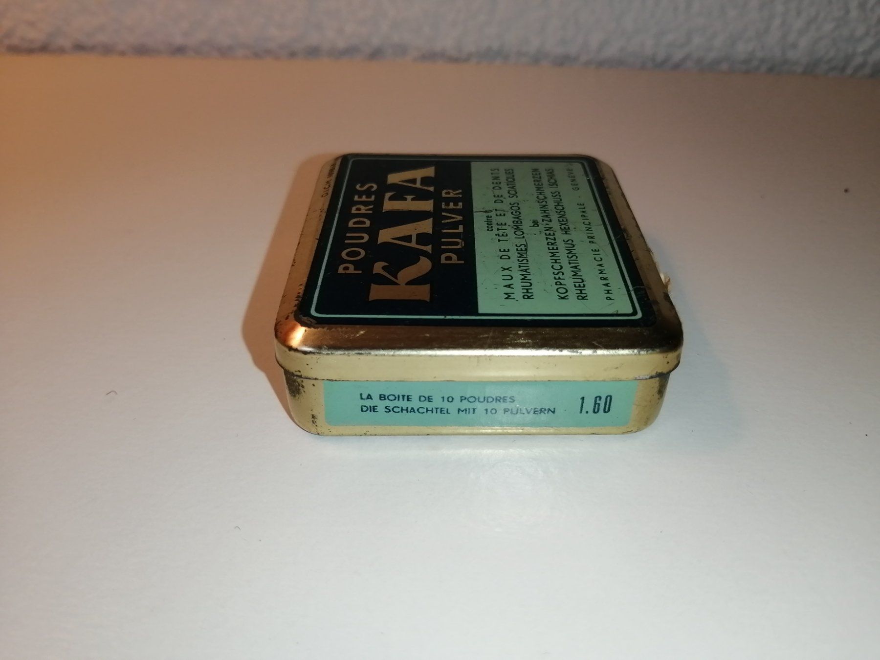Barattoli: Antike Kafa Pulver Dose – Usato da Nunningen venduto da silvermoon68 7