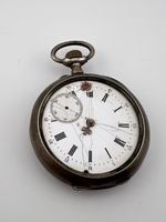 Beer uhr 0.800 silber montre de poche 47 mm