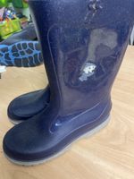 Dunkelblaue Glitzer RomiKids Gummistiefel Gr. 34
