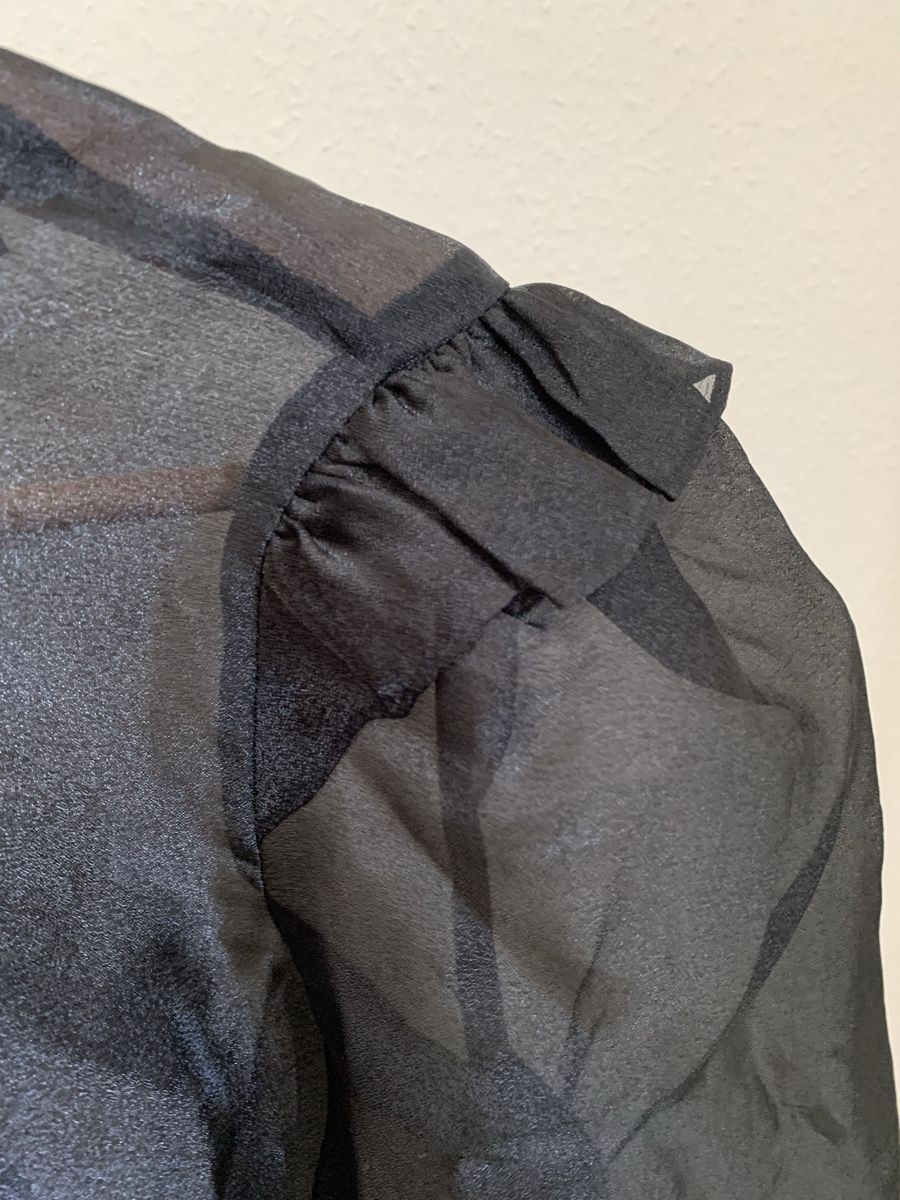 Monki Top: Blouse noire transparente Monki – Nuovo e nell'imballaggio originale da Genève venduto da rez_c6c6 1