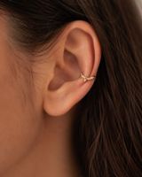 925 Sterling Silber Ohr-Cuff Zirkonia  
