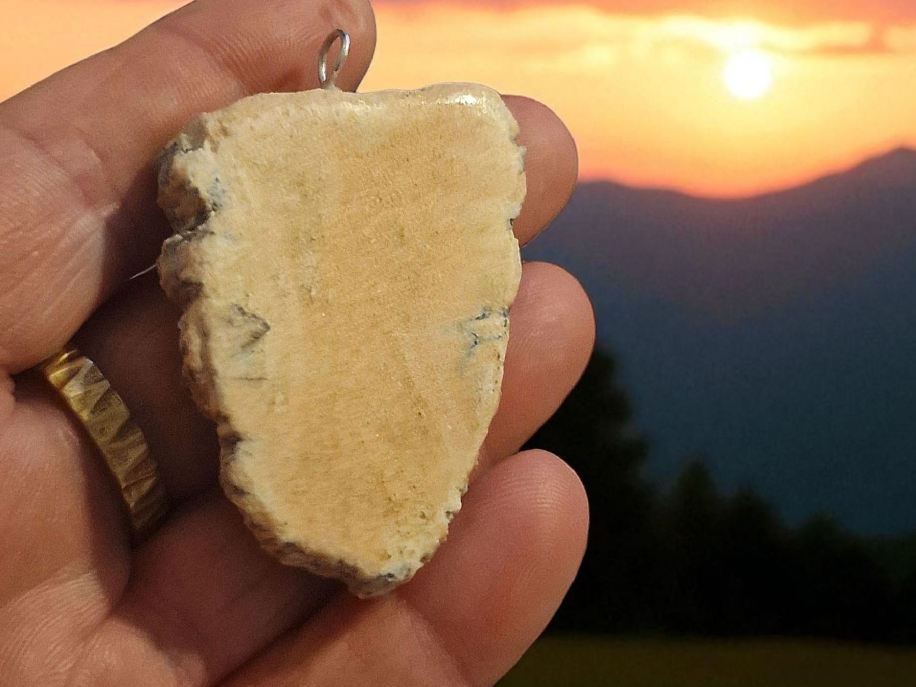 Ciondoli: Anhänger, Schweizer rosa Alabaster – Nuovo e nell'imballaggio originale da Aarau venduto da Schmuckhoehle_MD 5
