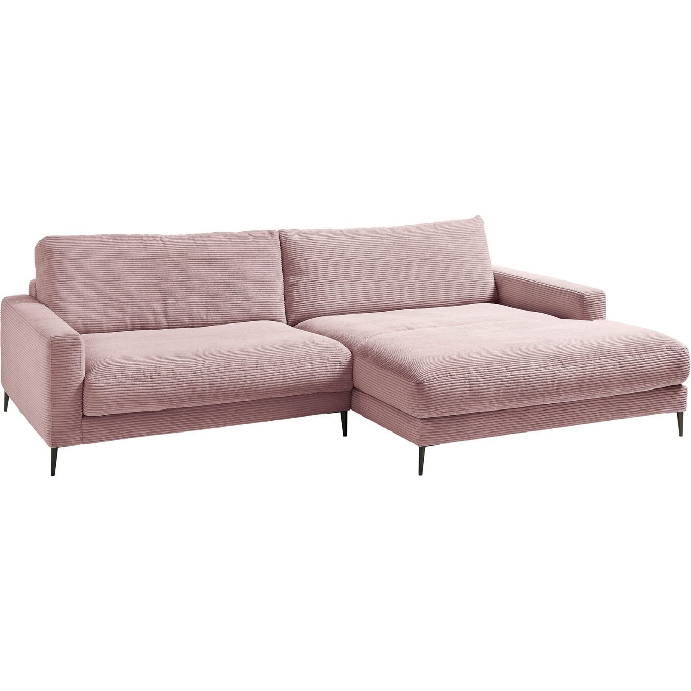 Sofas: Ecksofa  Uptown in Cord Rosa rechts – Neu und originalverpackt aus Bischofszell von deluxe-moebel 2