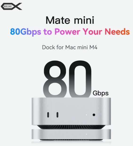 Docking station: Beelink EX Mate mini 80Gbps Dock for Mac mini M4 NEU – Nuovo e nell'imballaggio originale da Thun venduto da videogeek 6