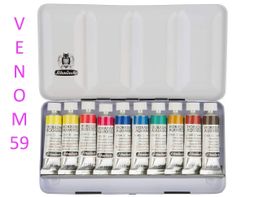 🎨Schmincke Horadam Aquarell Metallkasten 10 x 15ml Tuben🎨