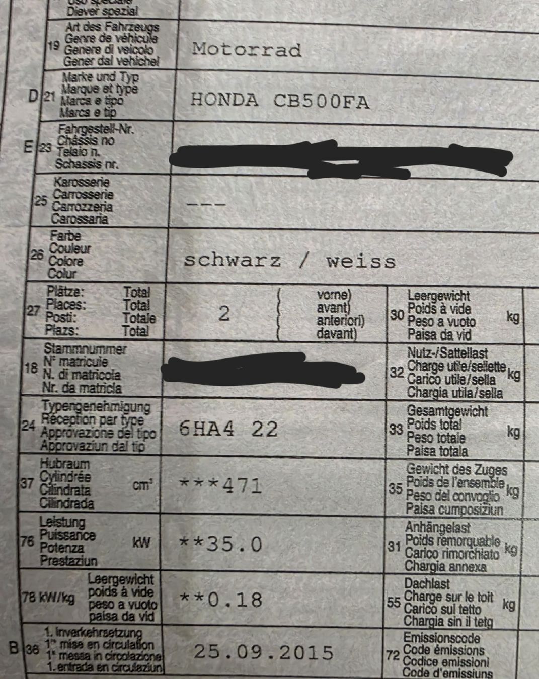 Honda Tutti i ricambio per moto: Honda CB 500 FA original Auspuff – Usato da Merenschwand venduto da ___niggi___ 2