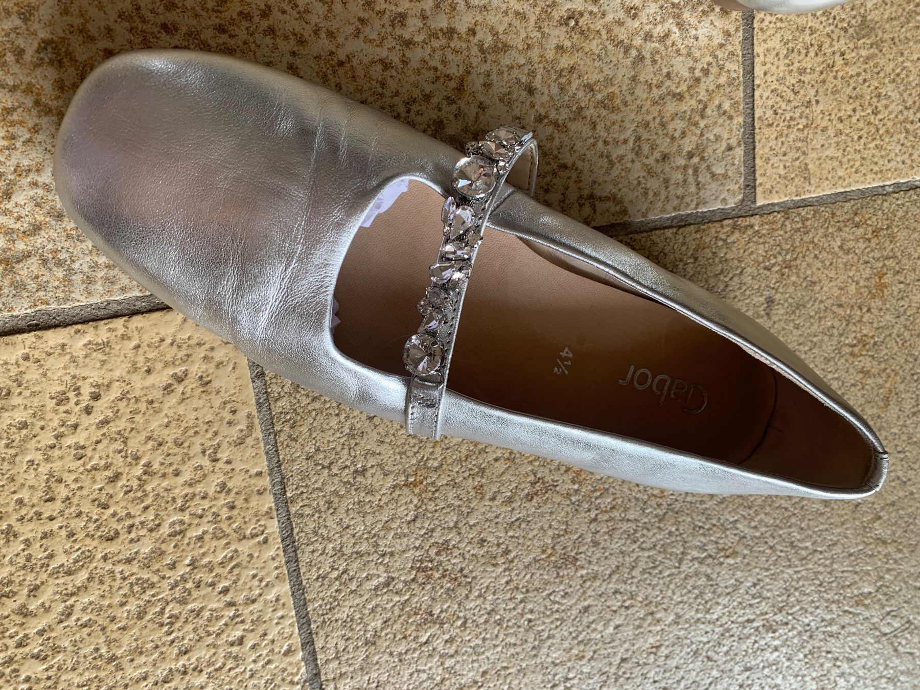 Gabor Damenschuhe: Gabor Riemchenballerina silber – Gebraucht aus Seuzach von rennej 5