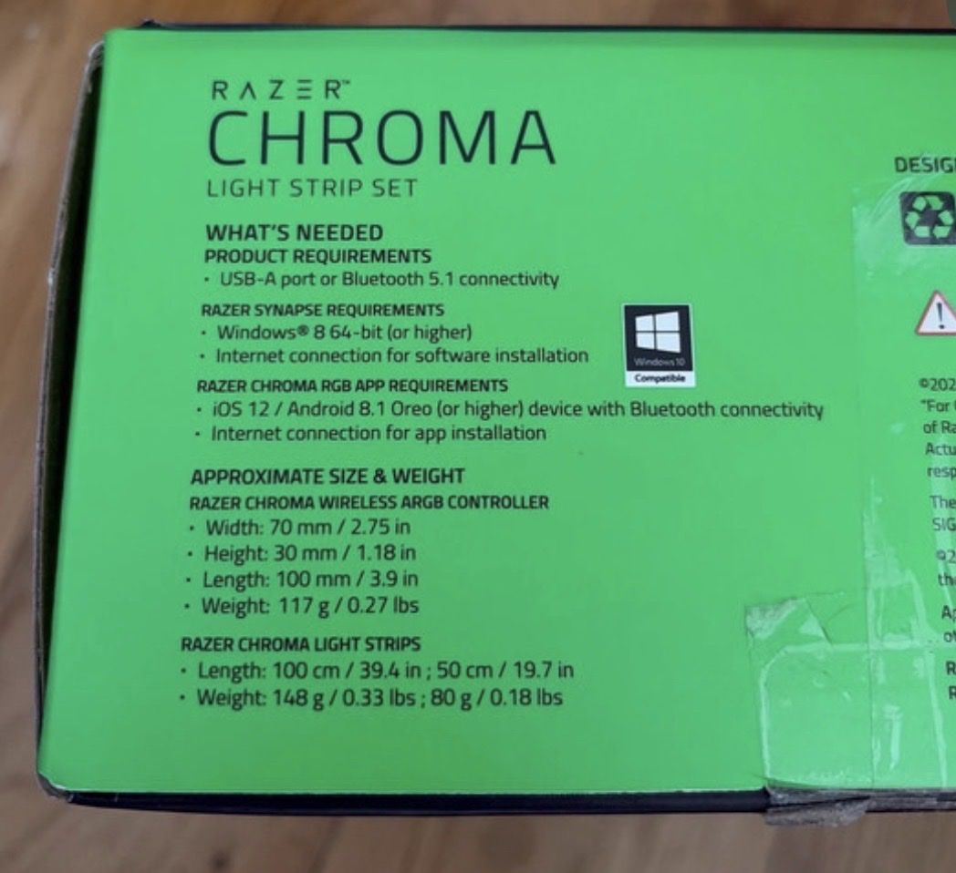 Ghirlande e barre luminose: Razer Chroma Light Strip Set – Usato da Basel venduto da ale_mn2l 2