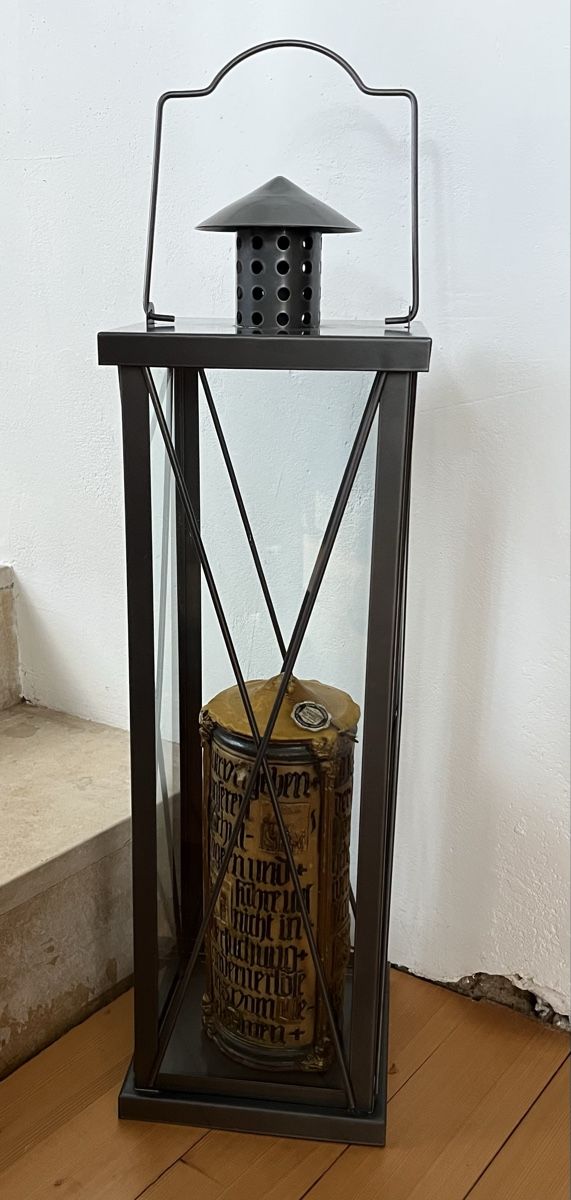 Lanterne: riesige Laterne Windlicht Metall/Glas für Balkon oder Garten – Usato da Arboldswil venduto da Sonnenelfe 2