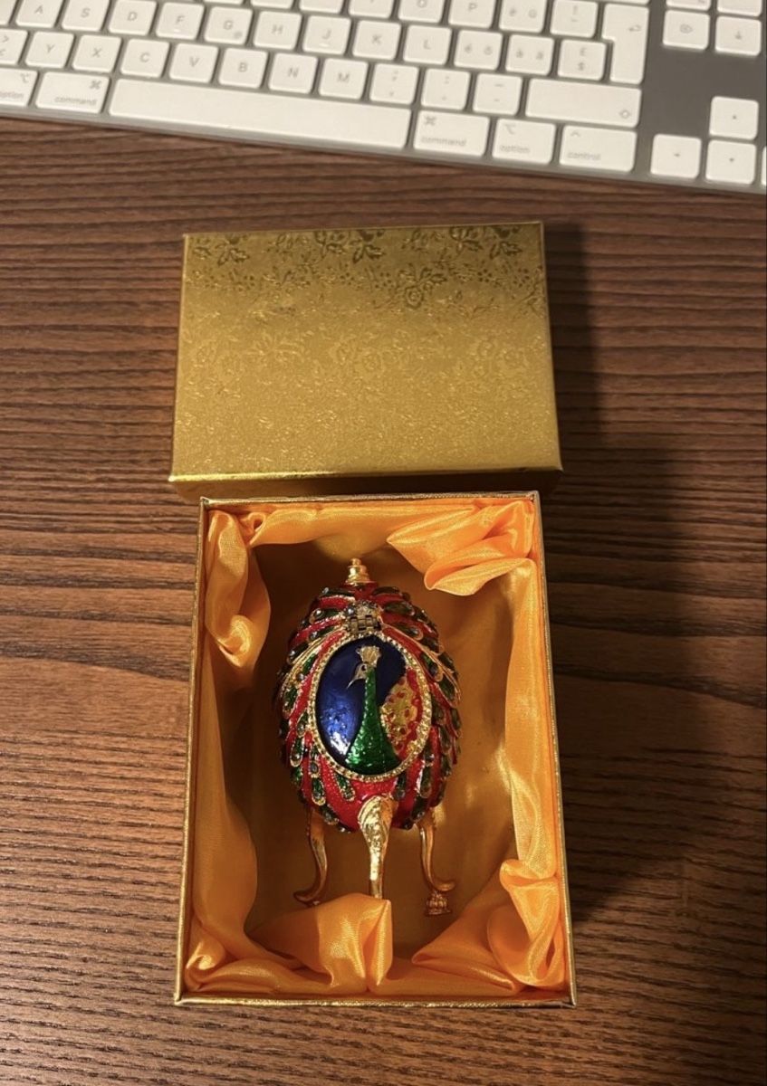 Tutte le decorazioni: Vintage-Inspired Peacock Trinket Egg – Nuovo (secondo la descrizione) da Altendorf venduto da gio_86dc